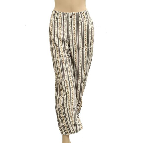 Free People We The Free Super Sonic Stripe Print Utility Pants S-6 NWT 282868 - Picture 5 of 9
